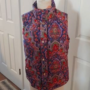 Gretchen Scott Quilted Zipper Vest Size Adult Small